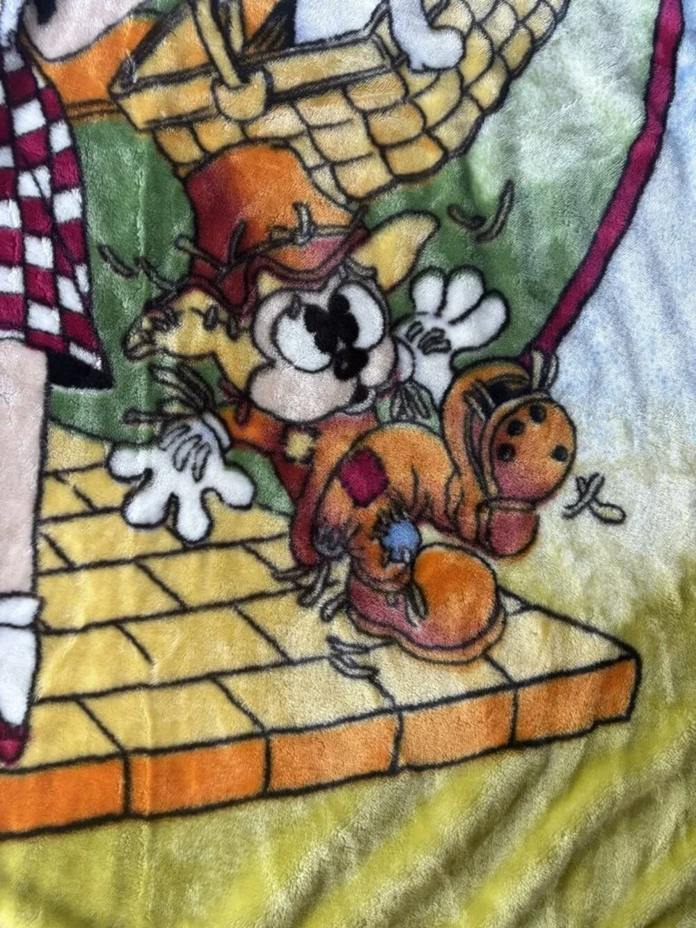 Vintage BETTY BOOP Wizard of Oz Plush Mink Blanket Large Size 58
